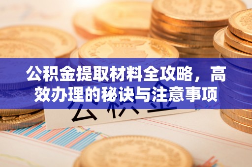 宿松公积金提取材料全攻略，高效办理的秘诀与注意事项