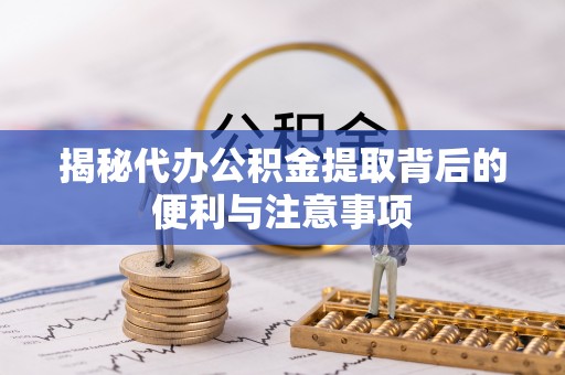 宿松揭秘代办公积金提取背后的便利与注意事项
