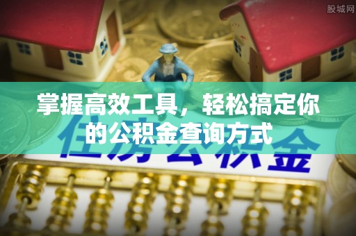 宿松掌握高效工具，轻松搞定你的公积金查询方式