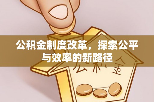 宿松公积金制度改革，探索公平与效率的新路径