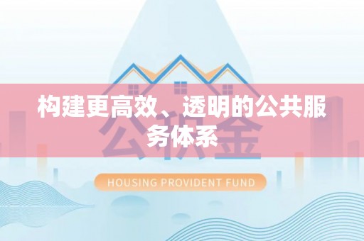 宿松构建更高效、透明的公共服务体系