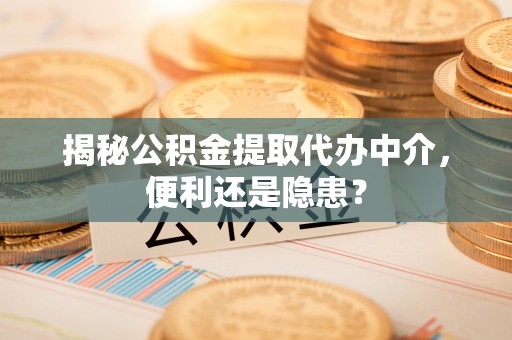 宿松揭秘公积金提取代办中介，便利还是隐患？