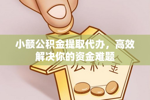 宿松小额公积金提取代办，高效解决你的资金难题