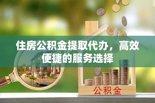 宿松住房公积金提取代办，高效便捷的服务选择