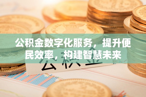 宿松公积金数字化服务，提升便民效率，构建智慧未来