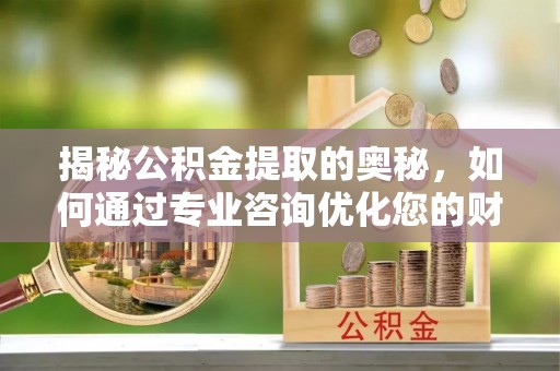宿松揭秘公积金提取的奥秘，如何通过专业咨询优化您的财务规划