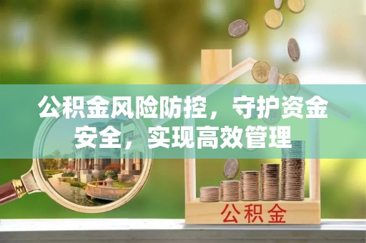 宿松公积金风险防控，守护资金安全，实现高效管理