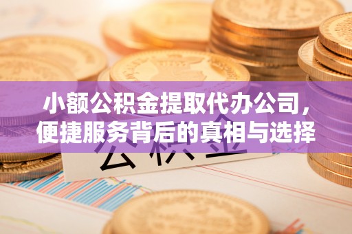 宿松小额公积金提取代办公司，便捷服务背后的真相与选择