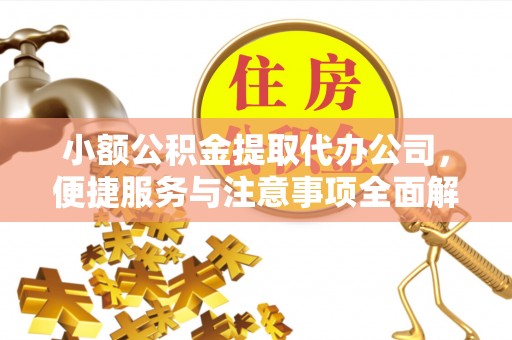 宿松小额公积金提取代办公司，便捷服务与注意事项全面解析