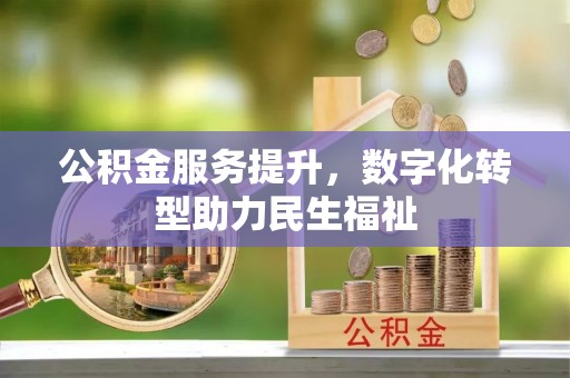 宿松公积金服务提升，数字化转型助力民生福祉