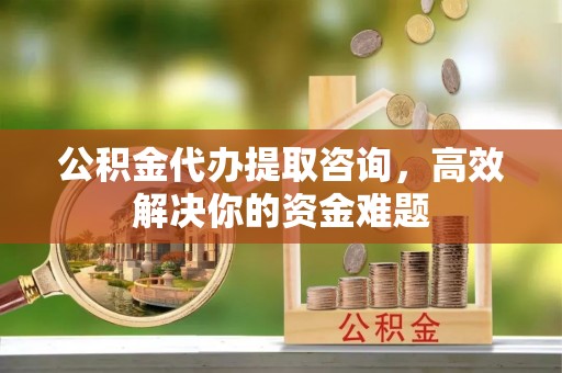 宿松公积金代办提取咨询，高效解决你的资金难题