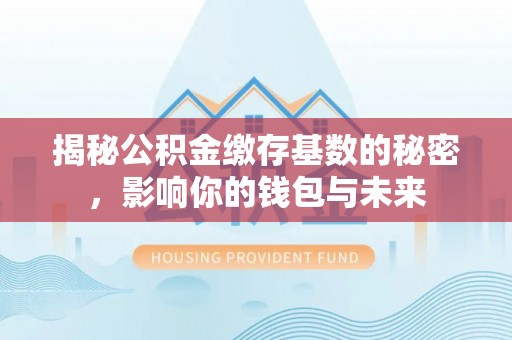 宿松揭秘公积金缴存基数的秘密，影响你的钱包与未来