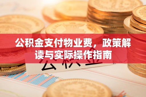 宿松公积金支付物业费，政策解读与实际操作指南