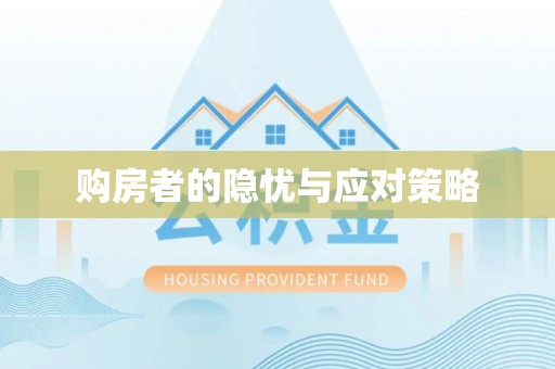 宿松购房者的隐忧与应对策略